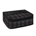 Black And Grey Argyle Pattern Print Small Lunch Bag