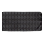 Black And Grey Argyle Pattern Print Towel