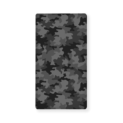 Black And Grey Camouflage Print Baby Crib Sheet