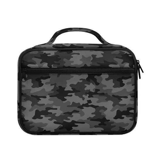 Black And Grey Camouflage Print Briefcase Bible Bag