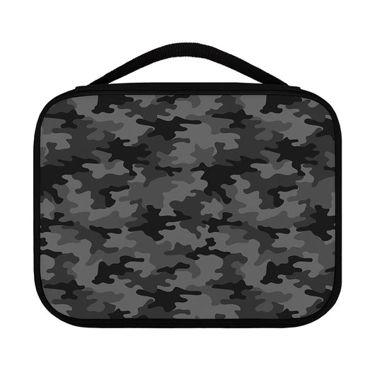 Black And Grey Camouflage Print Classic Bible Case