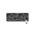 Black And Grey Camouflage Print Extended Mouse Pad