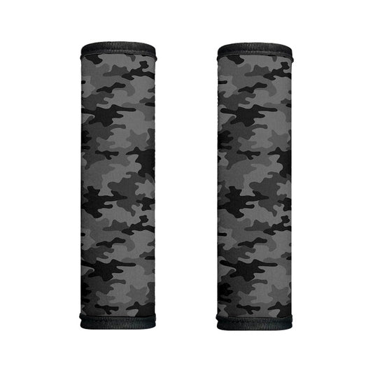 Black And Grey Camouflage Print Handle Covers