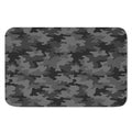 Black And Grey Camouflage Print Indoor Door Mat