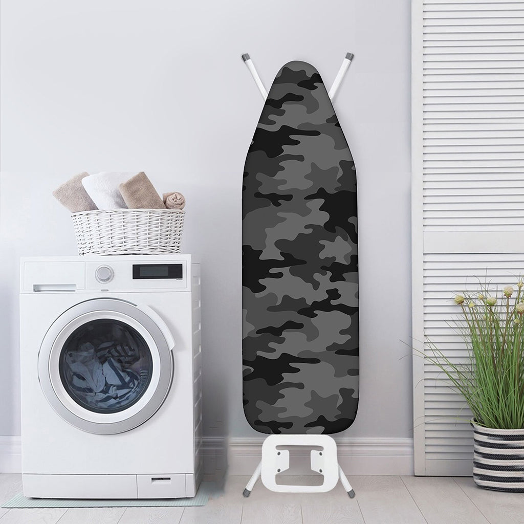 Black And Grey Camouflage Print Ironing Board Cover