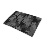 Black And Grey Camouflage Print Pet Cooling Mat Cover