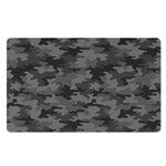 Black And Grey Camouflage Print Polyester Doormat