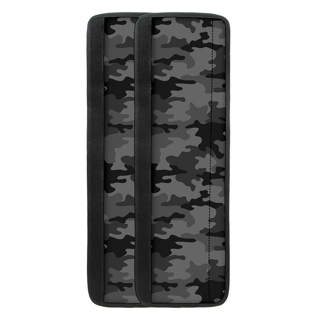 Black And Grey Camouflage Print Refrigerator Handle Covers