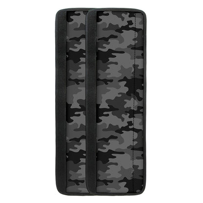Black And Grey Camouflage Print Refrigerator Handle Covers