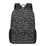 Black And Grey Digital Camo Print 17 Inch Backpack