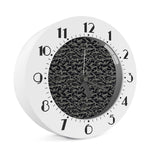 Black And Grey Digital Camo Print Alarm Clock
