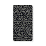 Black And Grey Digital Camo Print Baby Crib Sheet