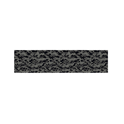 Black And Grey Digital Camo Print Bed Runner