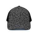 Black And Grey Digital Camo Print Black Mesh Trucker Hat