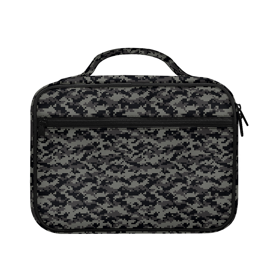 Black And Grey Digital Camo Print Briefcase Bible Bag