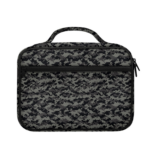 Black And Grey Digital Camo Print Briefcase Bible Bag