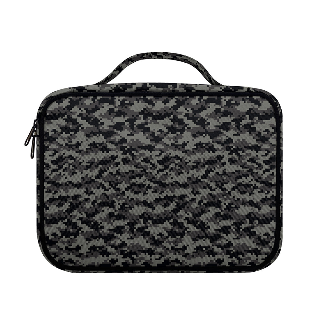 Black And Grey Digital Camo Print Briefcase Bible Bag