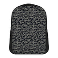 Black And Grey Digital Camo Print Casual Backpack