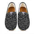 Black And Grey Digital Camo Print Casual Shoes