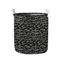 Black And Grey Digital Camo Print Collapsible Laundry Basket