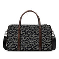 Black And Grey Digital Camo Print Duffel Bag