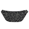 Black And Grey Digital Camo Print Fanny Pack