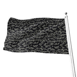 Black And Grey Digital Camo Print Flag