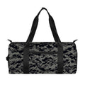 Black And Grey Digital Camo Print Gym Bag