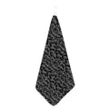Black And Grey Digital Camo Print Hand Towel
