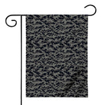 Black And Grey Digital Camo Print House Flag