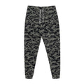 Black And Grey Digital Camo Print Jogger Pants