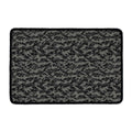 Black And Grey Digital Camo Print Kitchen Mat