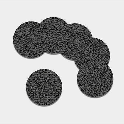 Black And Grey Digital Camo Print Leather Coaster Set
