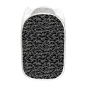 Black And Grey Digital Camo Print Mesh Laundry Hamper