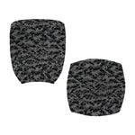 Black And Grey Digital Camo Print Office Chair Cover