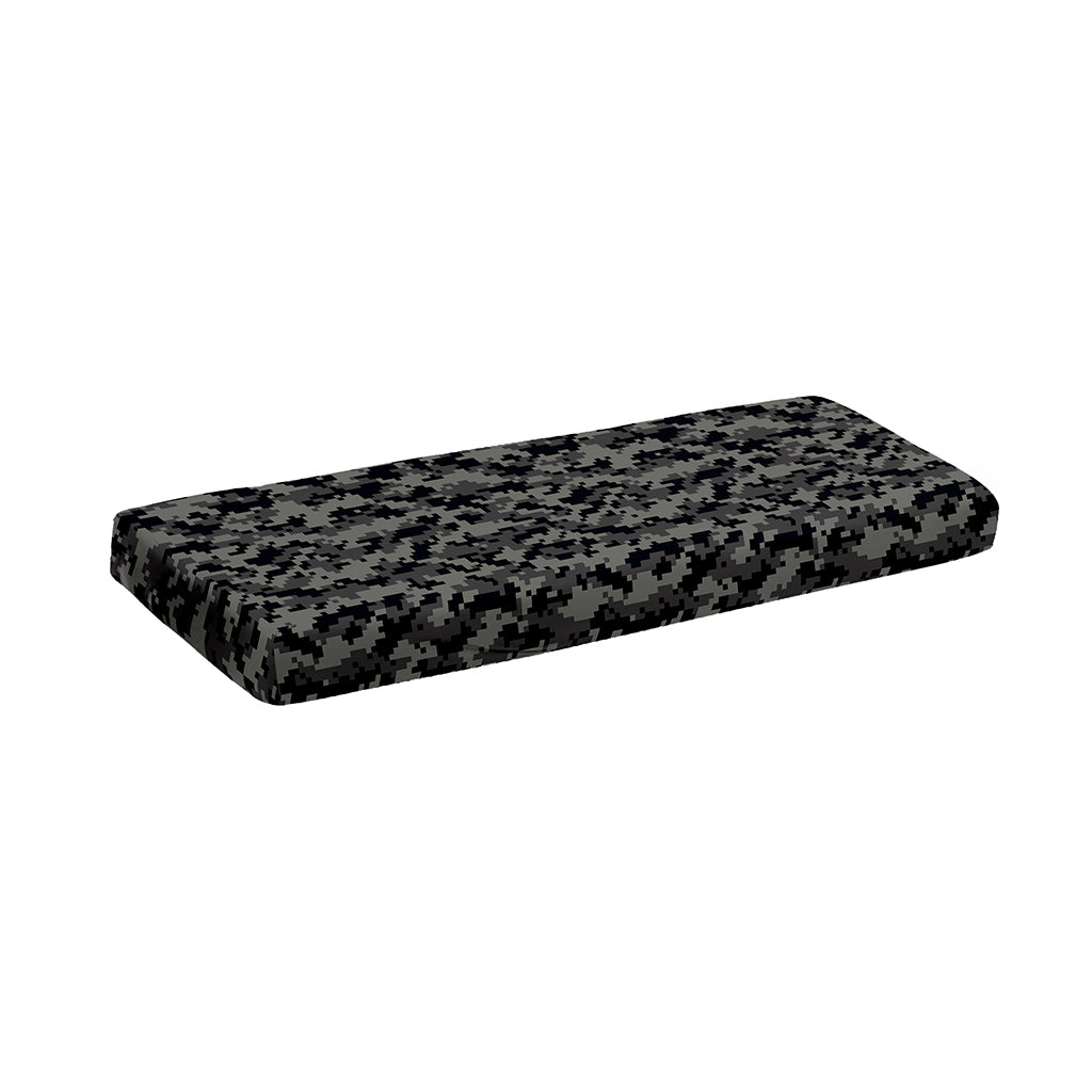 Black And Grey Digital Camo Print Piano Keyboard Cover