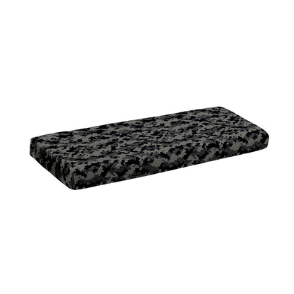 Black And Grey Digital Camo Print Piano Keyboard Cover