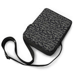 Black And Grey Digital Camo Print Rectangular Crossbody Bag