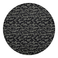 Black And Grey Digital Camo Print Round Blanket