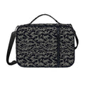 Black And Grey Digital Camo Print Shoulder Strap Bible Bag