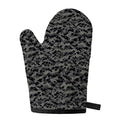 Black And Grey Digital Camo Print Single Oven Mitt