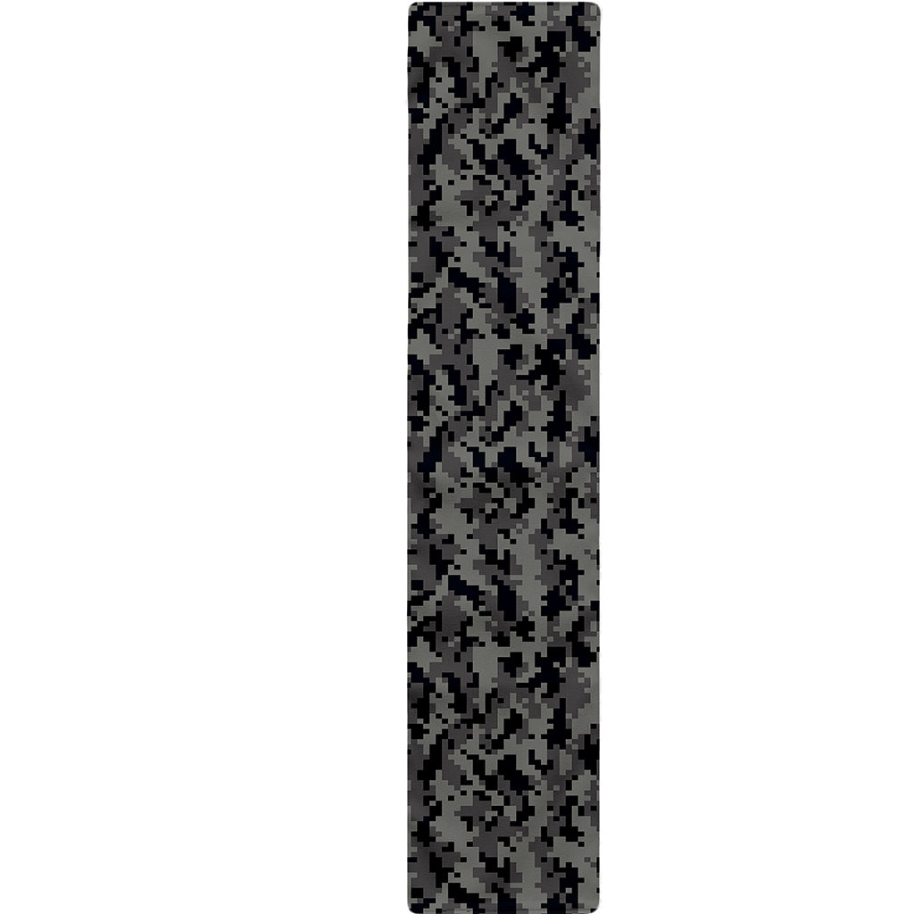 Black And Grey Digital Camo Print Table Runner