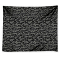 Black And Grey Digital Camo Print Tapestry