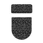 Black And Grey Digital Camo Print Toilet Lid And Tank Cover Set