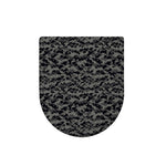 Black And Grey Digital Camo Print Toilet Lid Cover