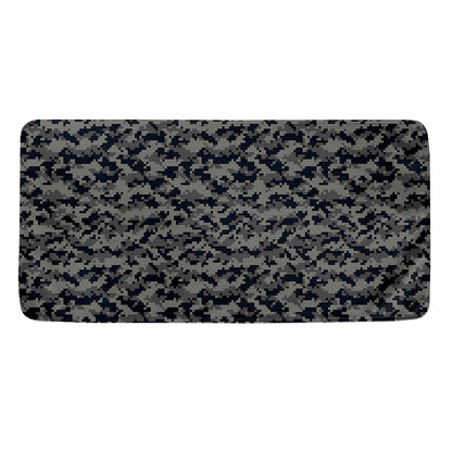 Black And Grey Digital Camo Print Towel