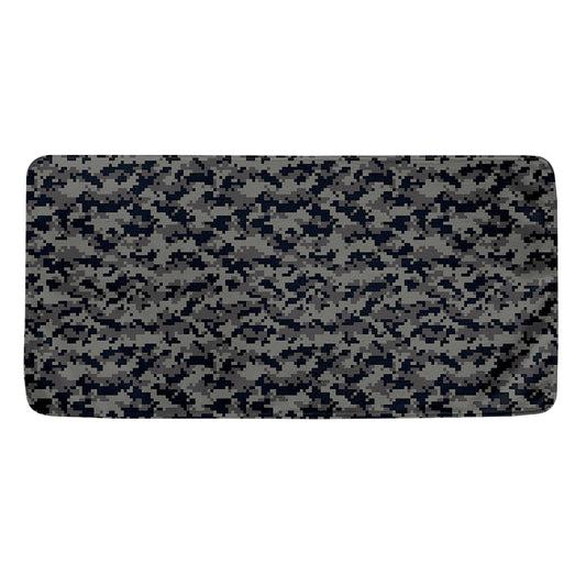 Black And Grey Digital Camo Print Towel