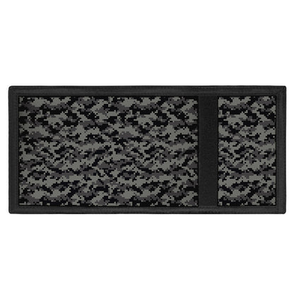 Black And Grey Digital Camo Print Trifold Wallet