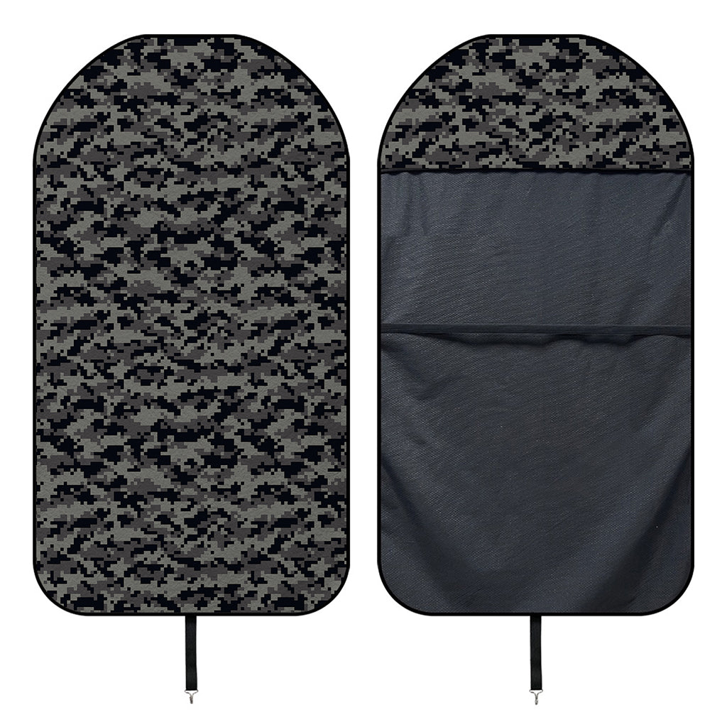 Black And Grey Digital Camo Print Waterproof Car Seat Cover