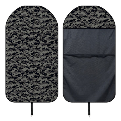 Black And Grey Digital Camo Print Waterproof Car Seat Cover